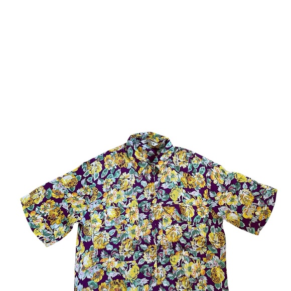 Zara Purple Floral Blouse - Picture 4 of 5